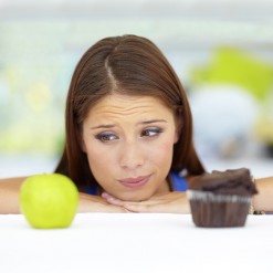 wanting creamy cupcake but having to choose apple.